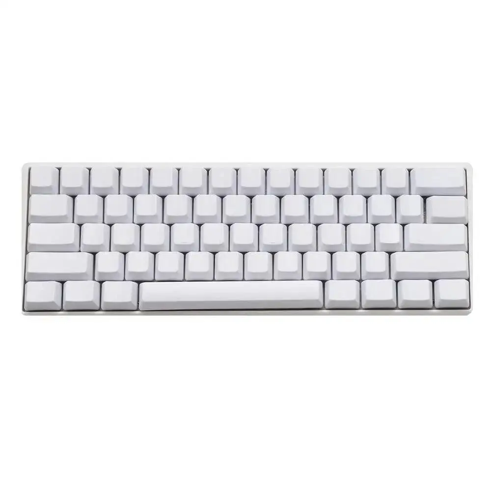 Blank Thick PBT OEM Profile 62 Key ISO 61 ANSI Keycaps For MX Switches Mechanical Keyboard