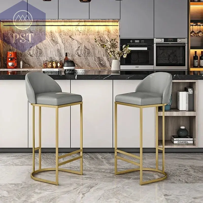 Akzent Barhocker Empfang minimalistische Luxus Küche Theken hocker nordische ergonomische Cadeiras Bar Möbel