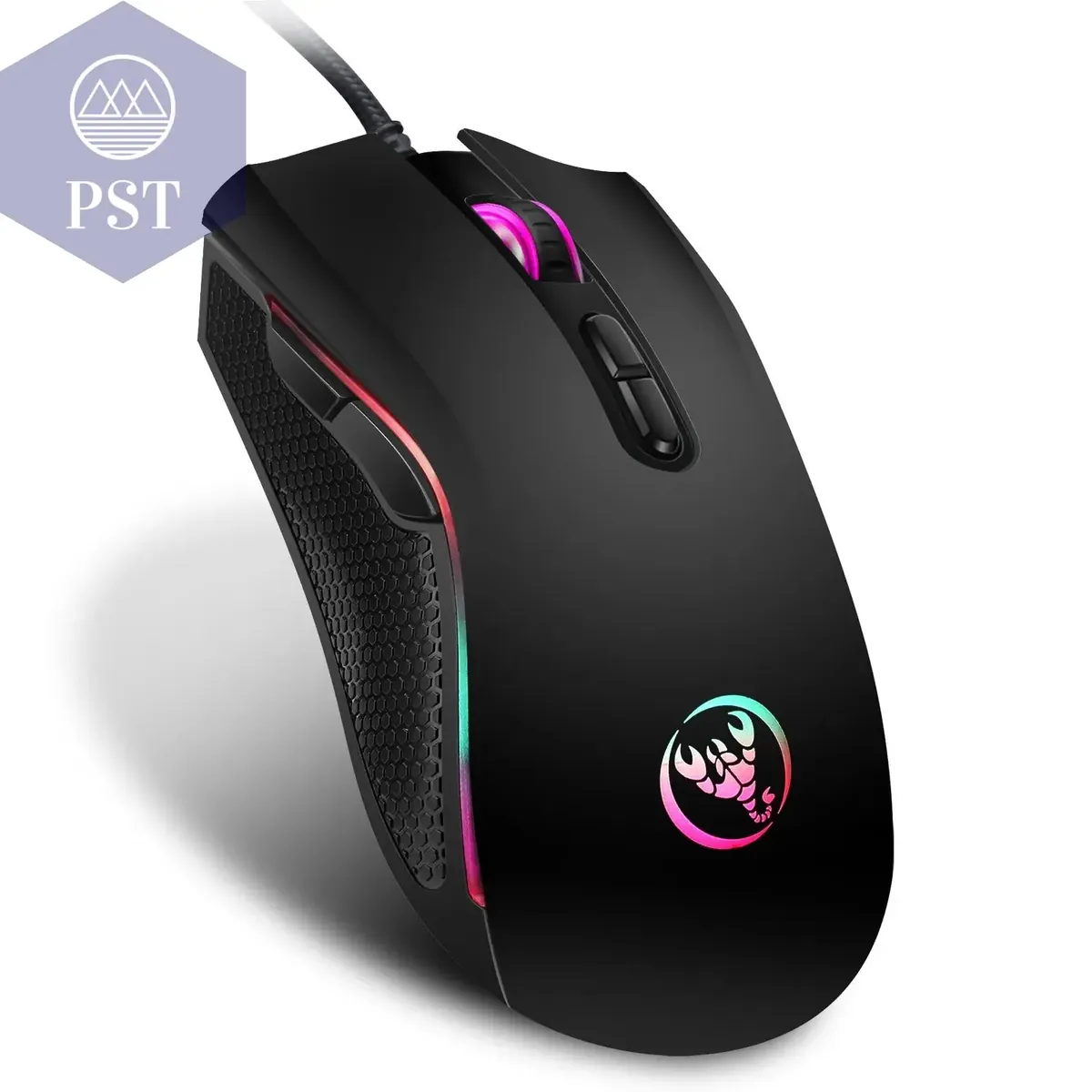 High-end Optical Professional Gaming Mouse with 7 Bright Colors LED Backlit and Ergonomics Design 3200 DPI For LOL CS Gamer