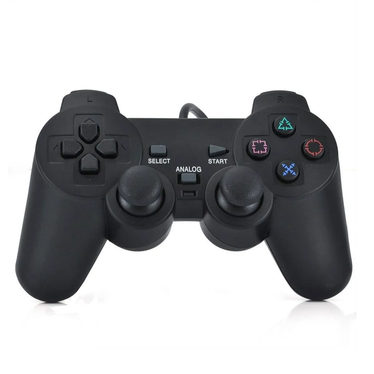 Kabelgebundener Controller für PS1/PS2 - Schwarz