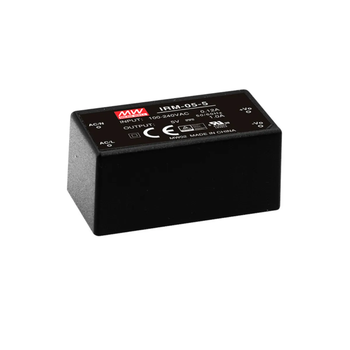 MeanWell IRM-05-12 (5,04W, 12V, 0,42A) AC/DC-Industrienetzteil Geschlossen Kunststoff