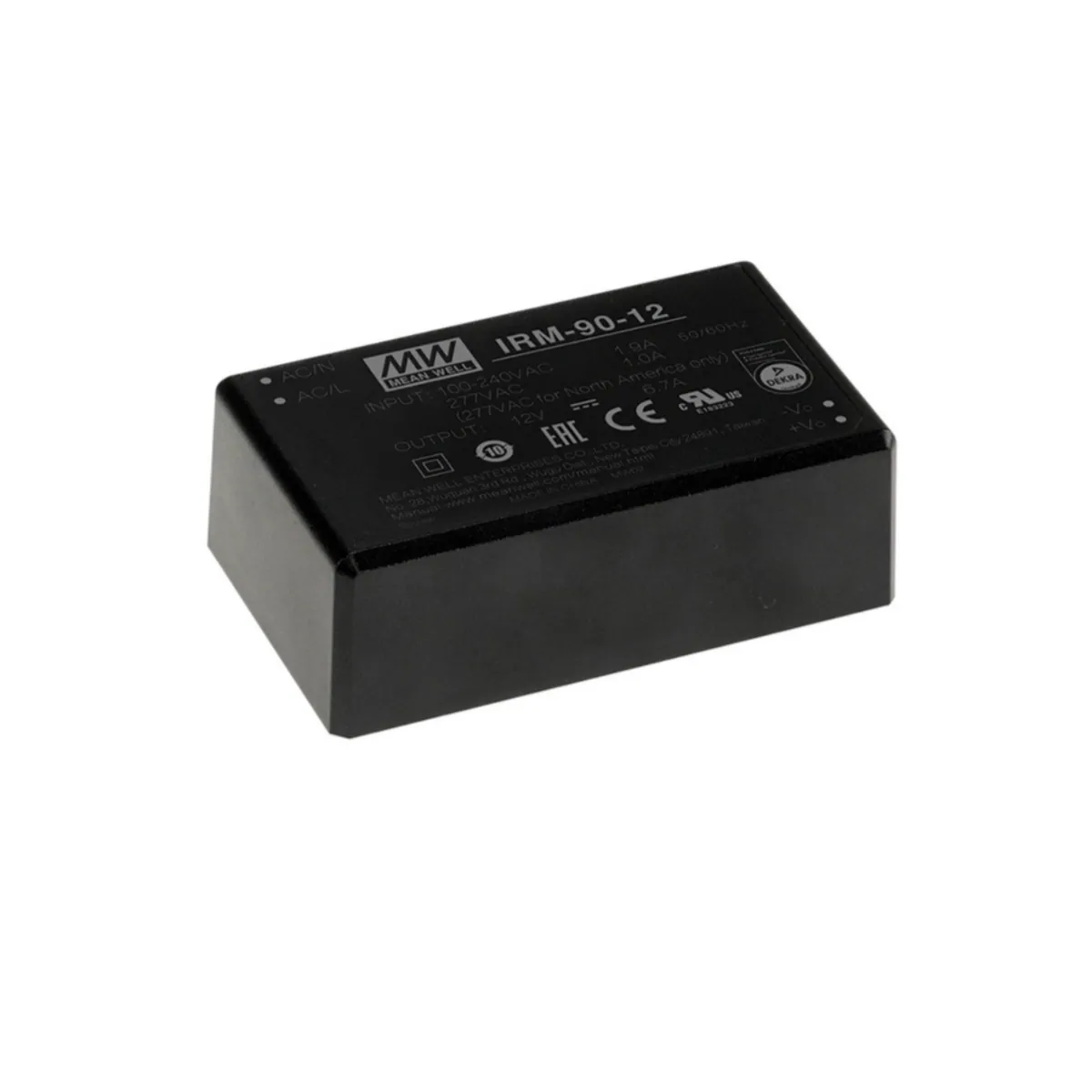 MeanWell IRM-90-12 (80,4W, 12V, 6,7A) AC/DC-Industrienetzteil Geschlossen Kunststoff