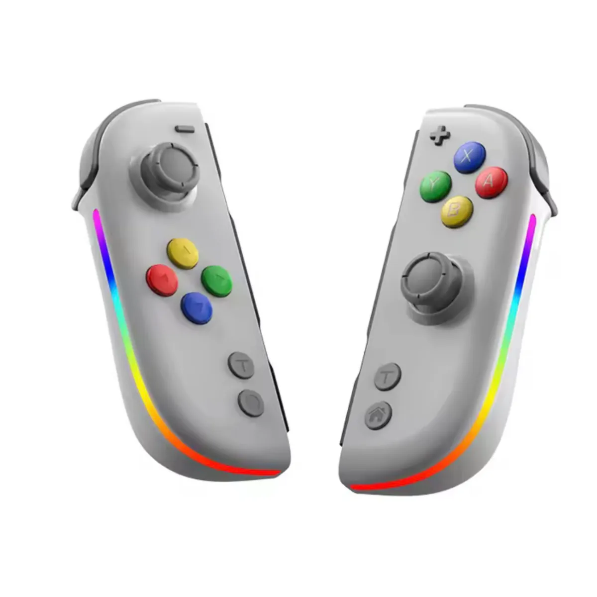 Joypad V2.0 TMR-Hall Effect Joystick (L/R) kompatibel mit Nintendo Switch / OLED, Gamepad Controller mit LED/Turbo/Wake-up/Screenshot/Six Axis - Super Nintendo SNES Style