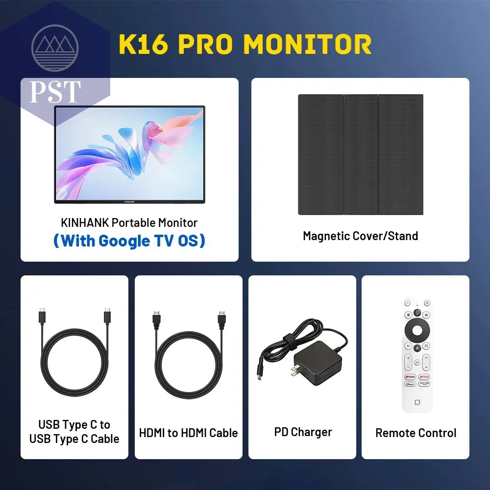 K16 Pro 16'' Gaming Monitor mit Google TV 144Hz