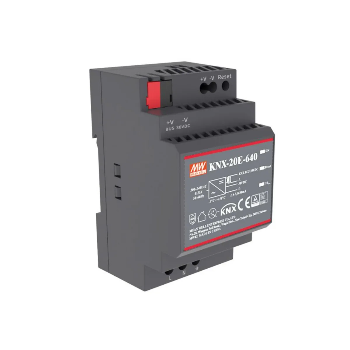 MeanWell KNX-20E-640 (19,2W/30V) KNX Hutschienen-Netzteil