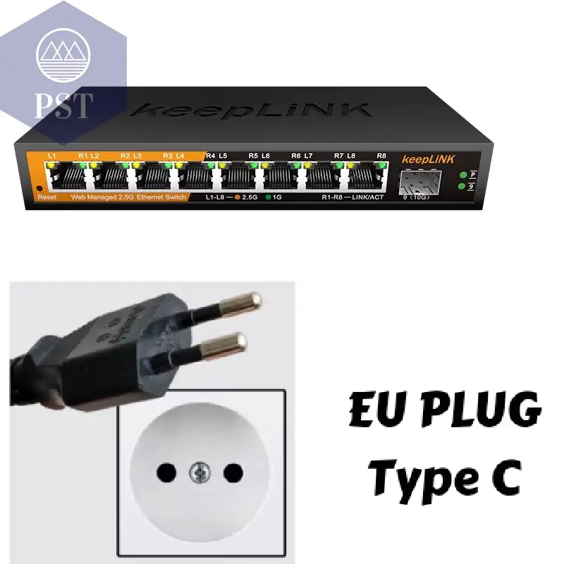 Keeplink 8-Port 2,5Gbe Managed Ethernet Switch