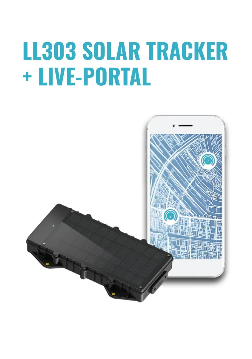 Concox LL303 Solar GPS Tracker + Live Portal Service
