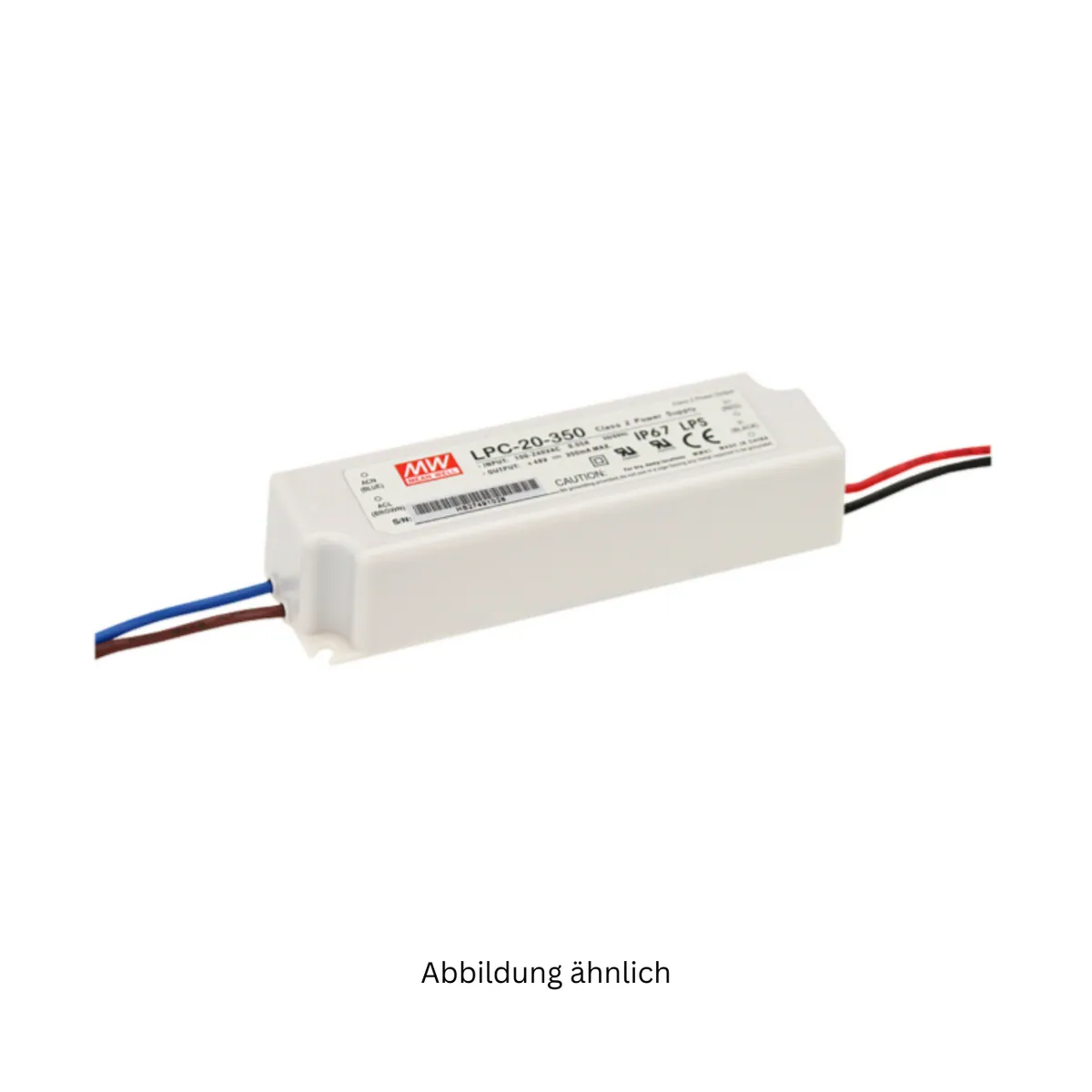MeanWell LPC-20-350 (16,8W/9-48V) CC LED-Netzteil nicht dimmbar