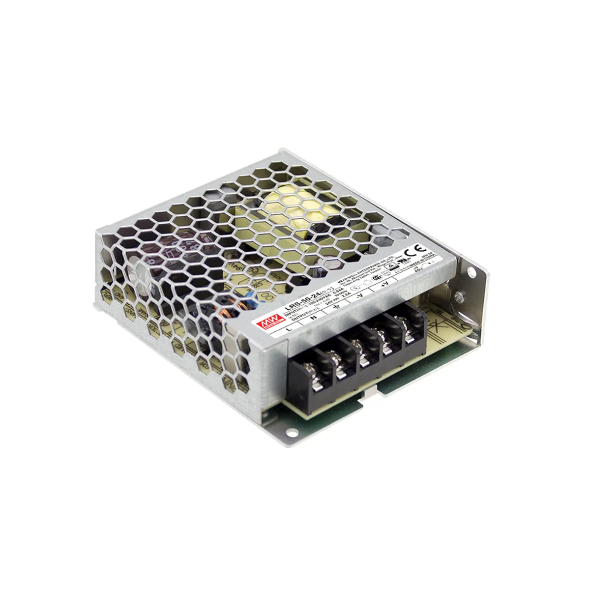 MeanWell LRS-50-15 (51W/15V) Einbaunetzteil / AC/DC-Netzteilbaustein