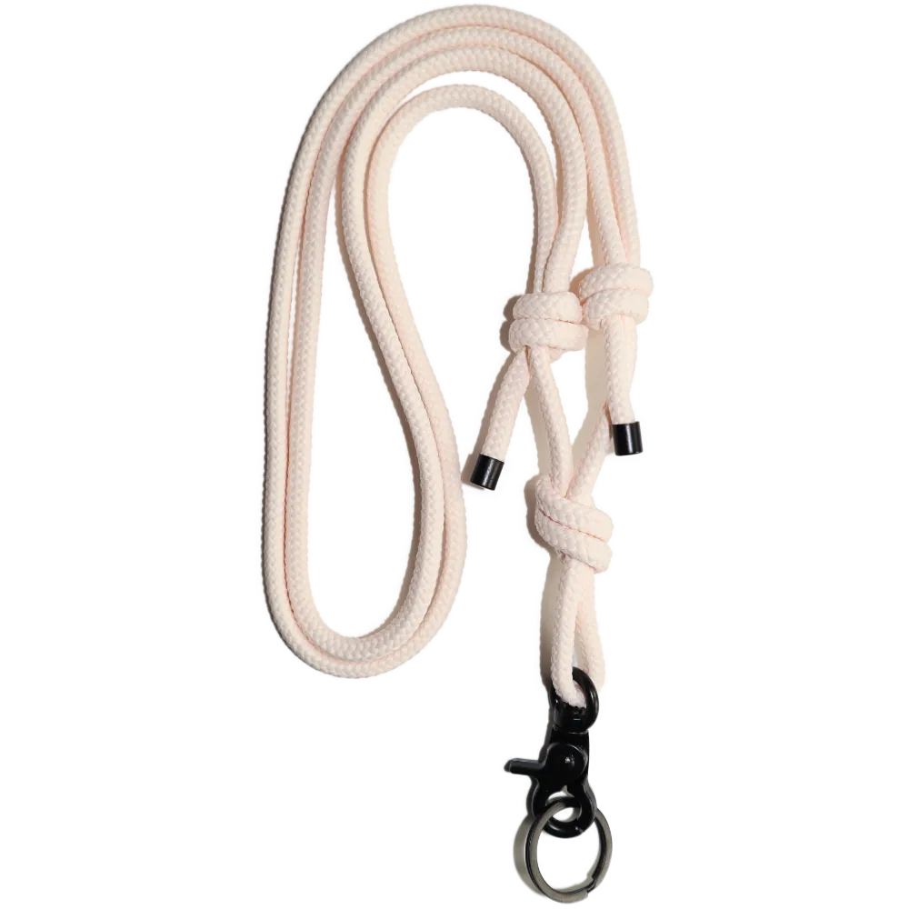Cream KeyChain - handmade Schlüsselband in beige