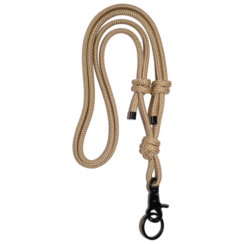 Sand KeyChain - handmade Schlüsselband in beige
