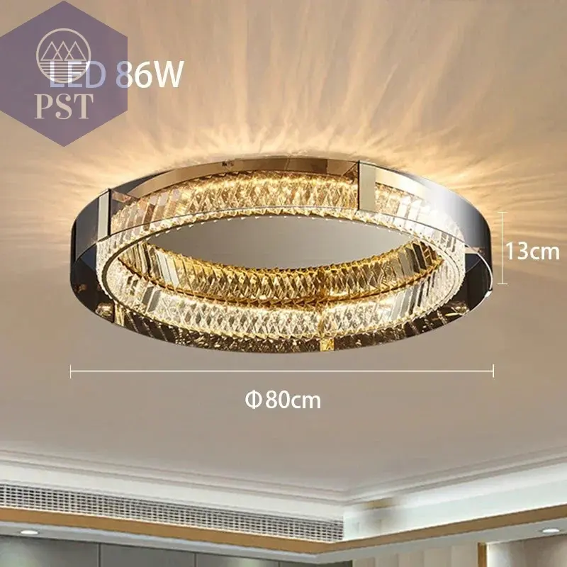 Luxuriöse dimmbare Kristall Deckenleuchte Deckenlampe