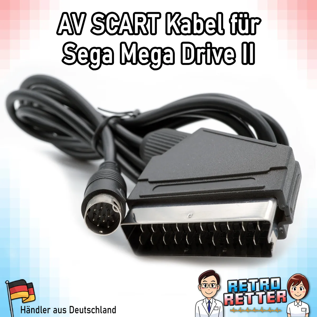 TV AV Scart RGB Kabel - Sega Mega Drive II -
