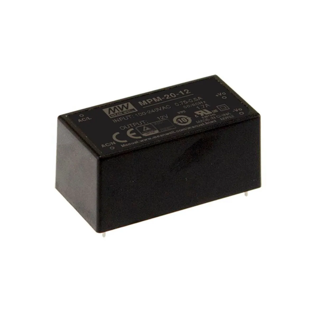MeanWell MPM-20-24 Medical Schaltnetzteil / AC/DC-Netzteilbaustein