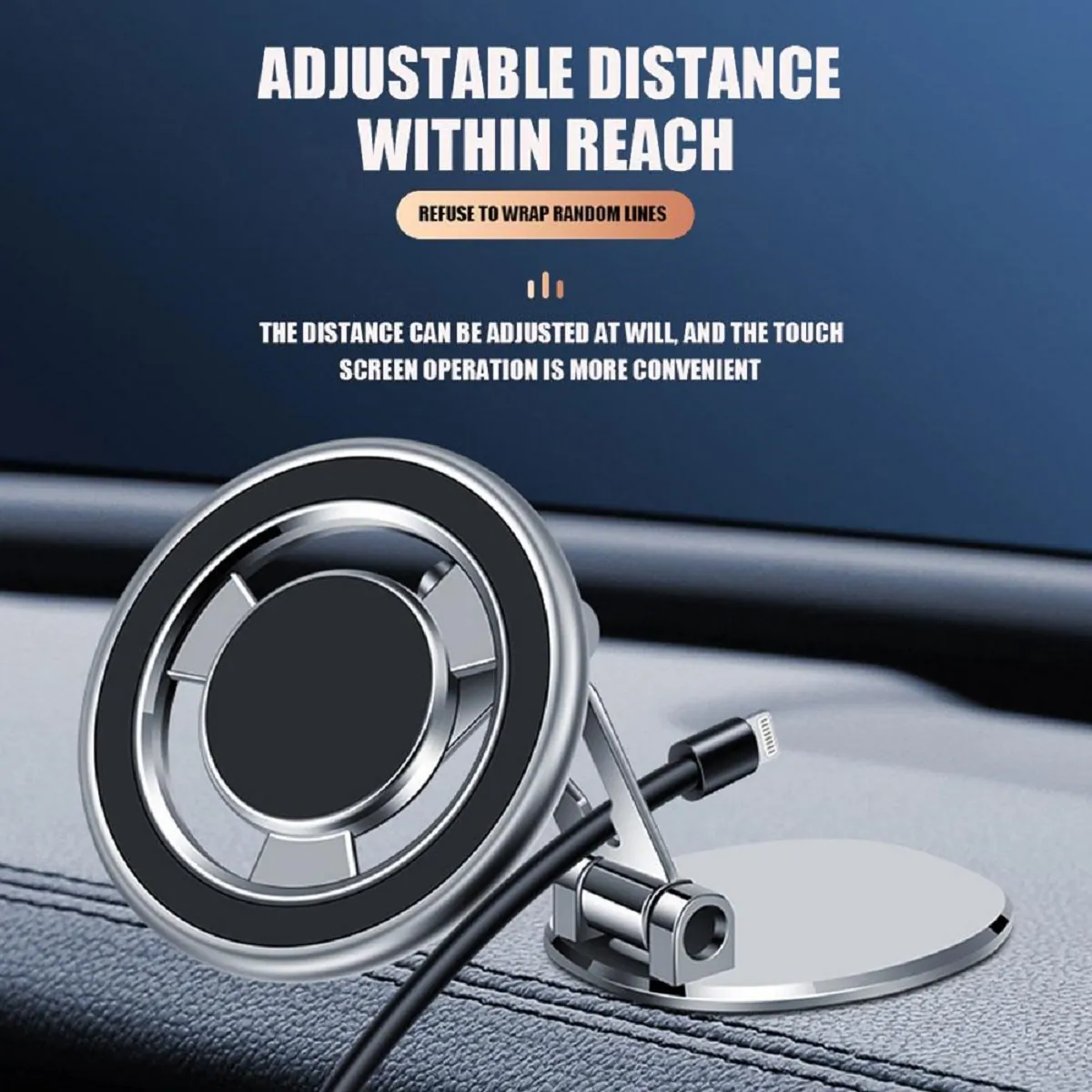Mobile MagSafe magnetische Saug Handy Halter für Auto Navigation Halterung F32 ( Silber)