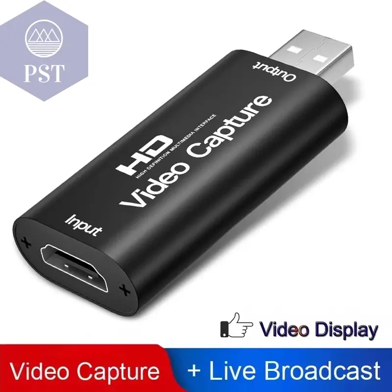 Metal 4K HDMI-compatible to USB Video Capture Card 1080P USB 2.0 Game Grabber Box For PS4 DVD Camera PC Recording Live Streaming