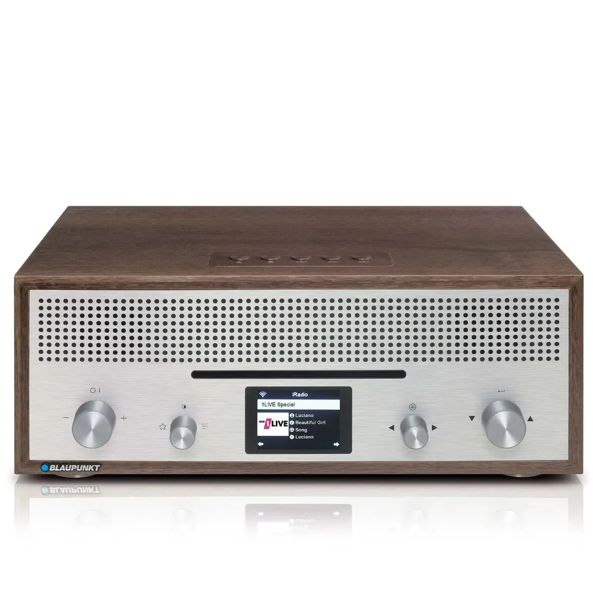 Nostalgie Internetradio mit CD | MILANO Walnuss