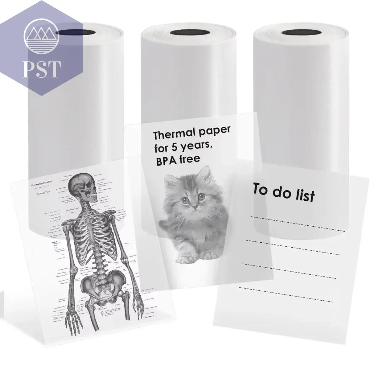 Mini Printer Paper Transparent Thermal Sticker Paper scrapbook Self-adhesive Printer Paper Printer For Photos Notes For peripage