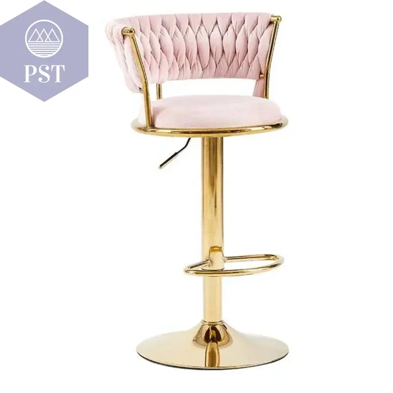 Moderner Hochbein-Stuhl Bar Cocktail Sessel Küchen Lounge Theke Barhocker in eleganten und stilvollen Design Home Interior Möbel Einrichtung Wohnen