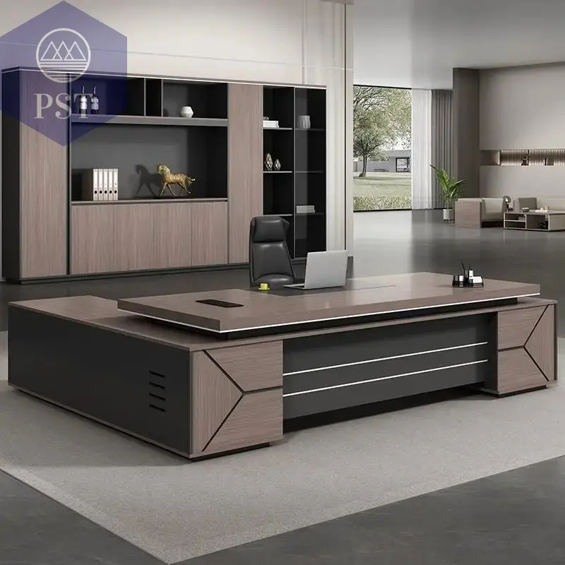 Moderner Schreibtisch mit Stauraum Bürotisch Büro Möbel Tische