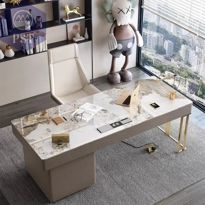 Moderner Schreibtisch Tisch mit Schublade Büromöbel Office Design Möbel