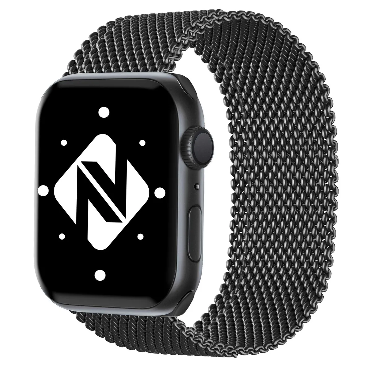 NALIA Milanaise Edelstahl Smart Watch Armband kompatibel mit Apple Watch Armband Ultra/SE & Series 8/7/6/5/4/3/2/1, 42mm 44mm 45mm 49mm, iWatch-Band Magnet-Verschluss, Metall