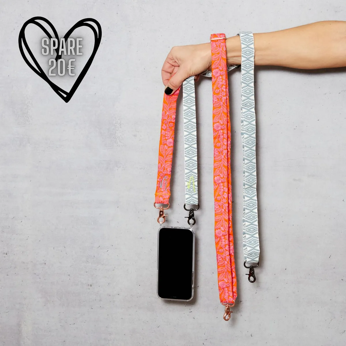 Style Bundle zum Wechseln aus 2 Handybänder + Handyhülle | Pink Popsicle & Sea Salt