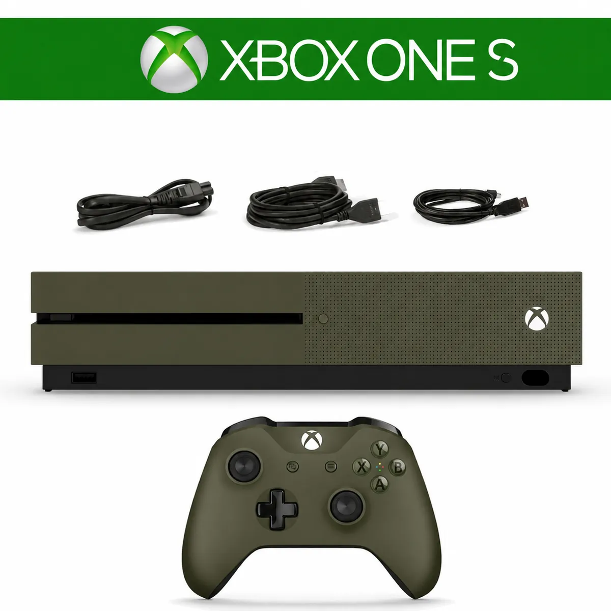 S Konsole Military Green inkl. ORIGINAL Controller