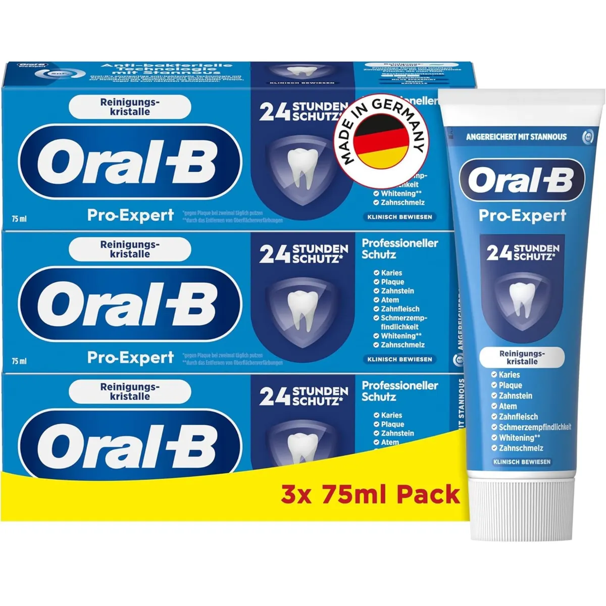 Oral-B Pro-Expert Professioneller Schutz Zahncreme 3x75ml