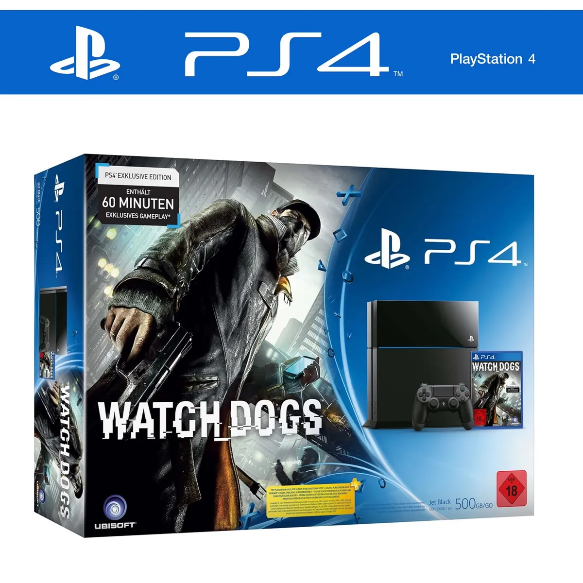 Konsole inkl. ORIGINAL Controller in Watchdogs OVP (USK 18)