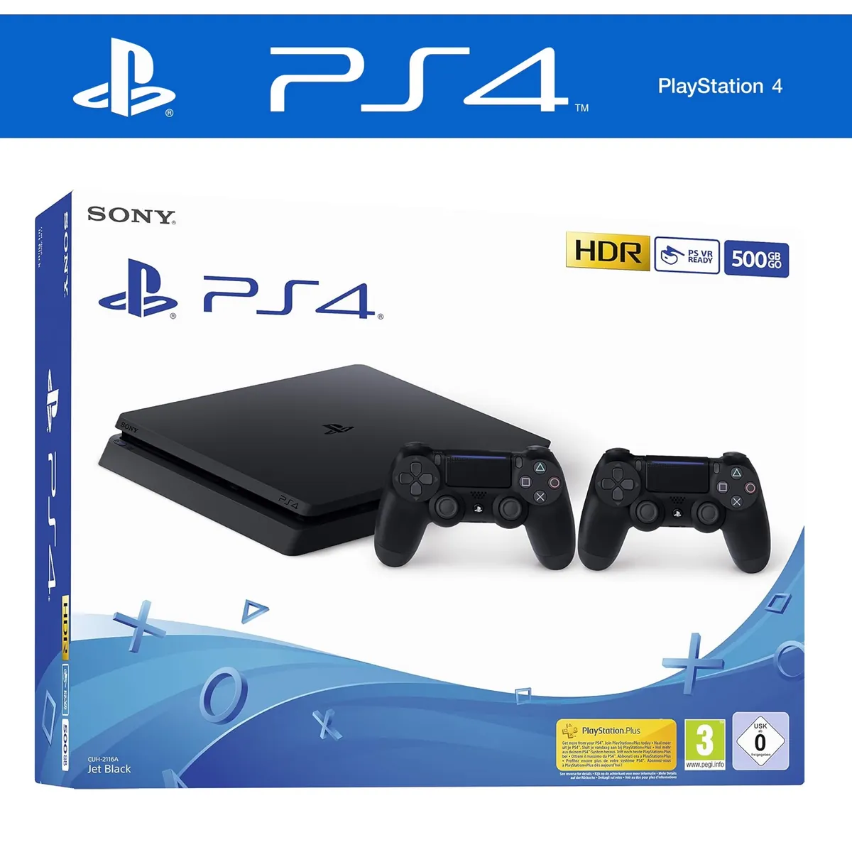 Slim Konsole inkl. 2 ORIGINAL Controller in OVP
