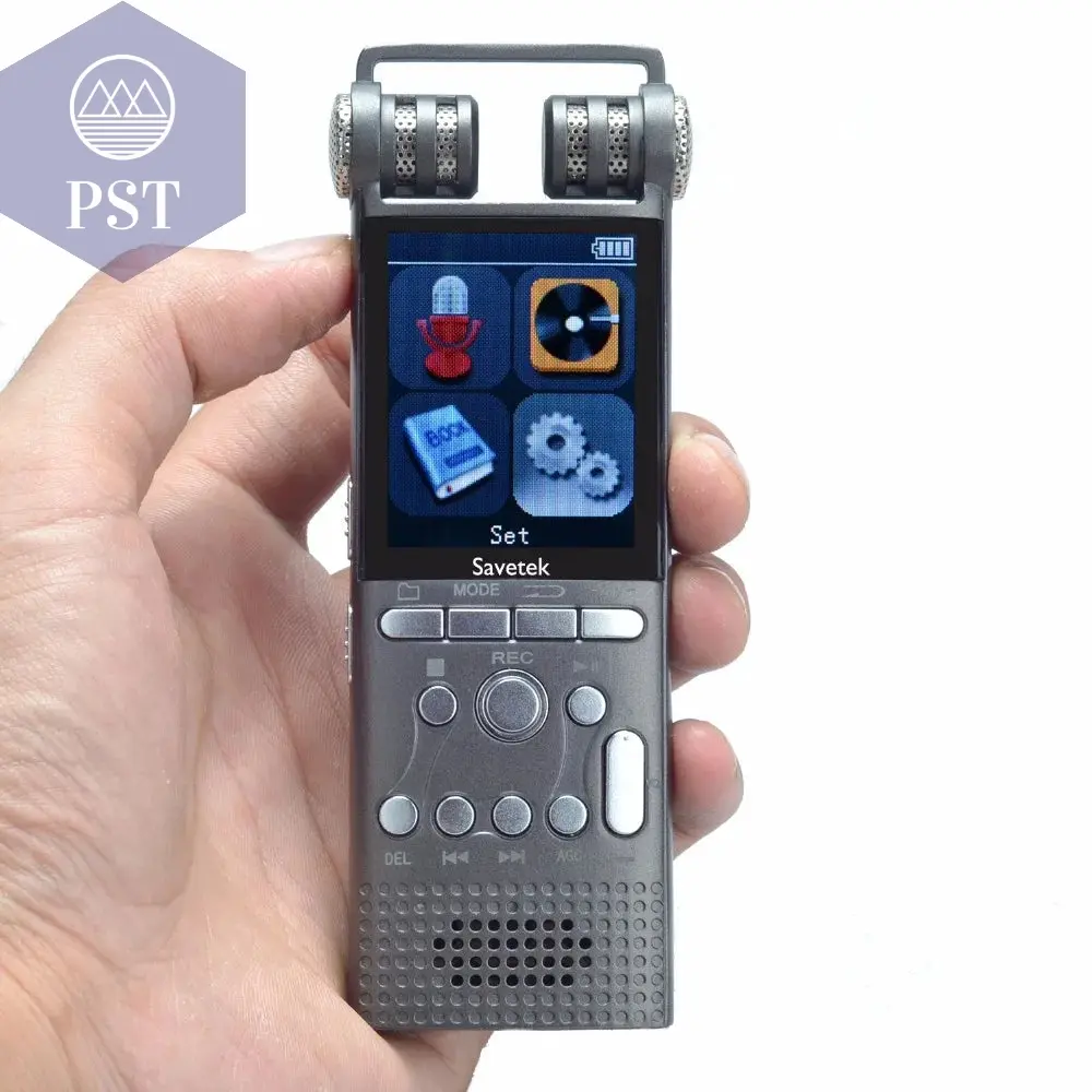 Professional Voice Recorder Digital Audio Recorder 16GB 8GB USB Pen Non-Stop 100hr Recording PCM 1536Kbps External Microphone
