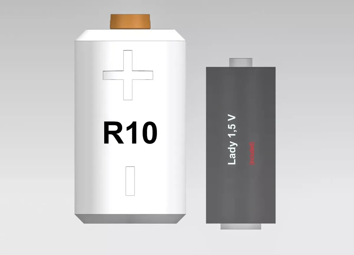 R10 Battery Adapter 1.5 Volt DDR Unigor Metrawatt Multimeter (Without Battery)