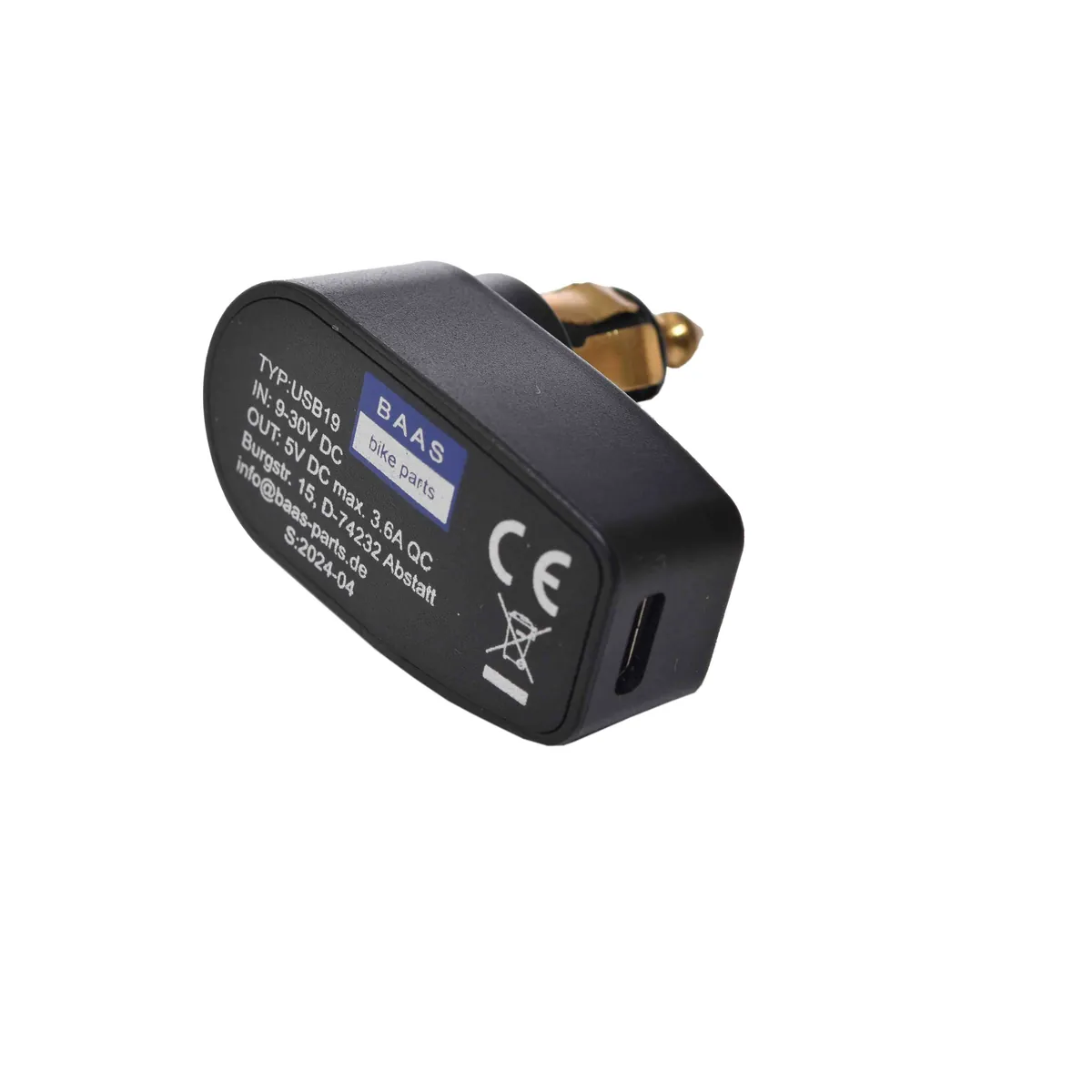 USB-C Ladegerät für BMW Triumph KTM Ducati Motorrad Bordsteckdose BAAS USB19