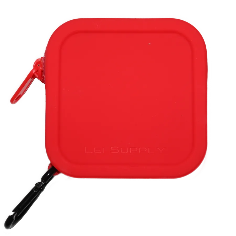 Red - BAGZ - supersoftes Minibag mit Karabiner in rot