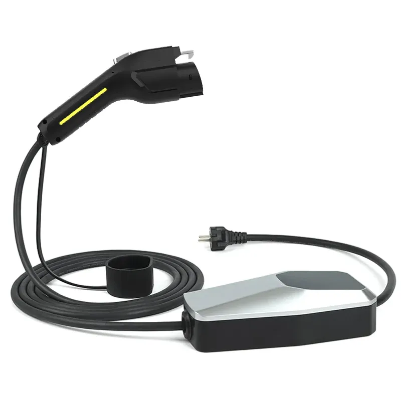 Typ 2 EV Ladegerät Ladekabel Schuko für Elektroauto 16 Ampere 4 Meter 1 Phase