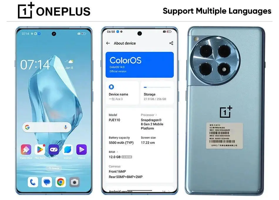 OnePlus ACE 3 5G Smartphone