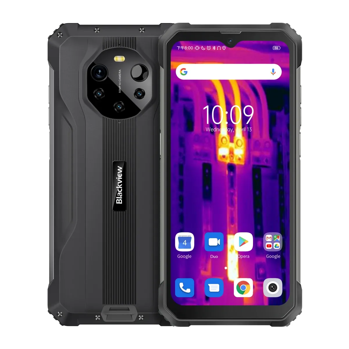 Blackview BL8800 Pro – Outdoor Handy 5G mit Wärmebildkamera, 6,58 Zoll, 8+128GB, 8380mAh