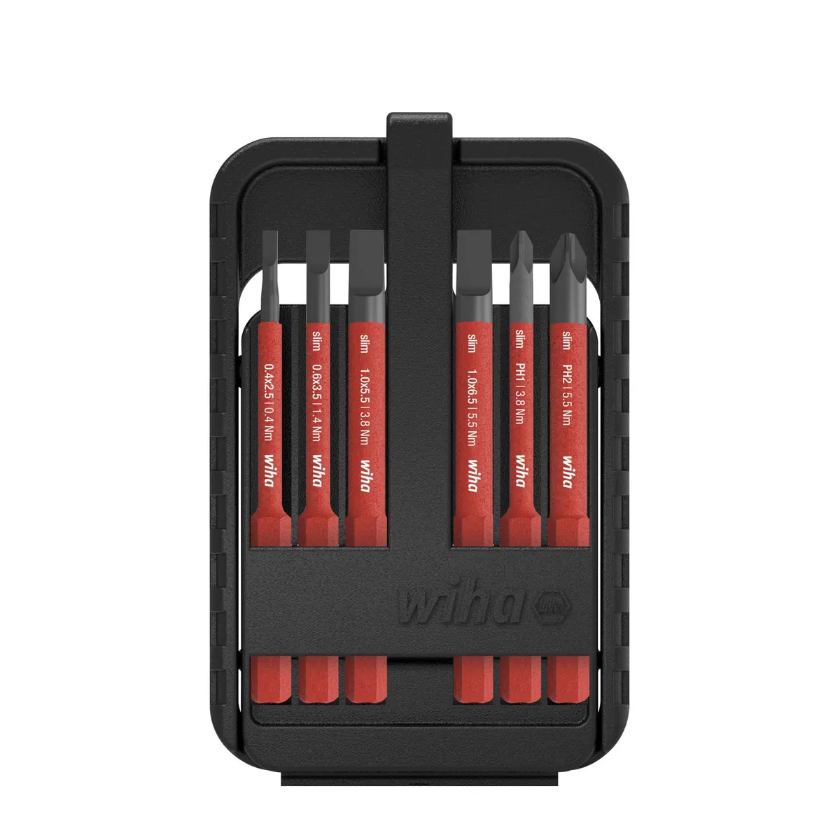 Wiha Bit Set slimBit electric Schlitz, Phillips 6-tlg.