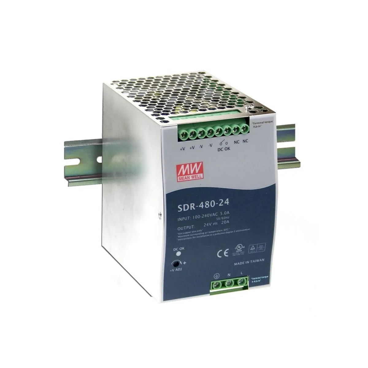 MeanWell SDR-480-48 (480W/48V) Hutschienen-Netzteil