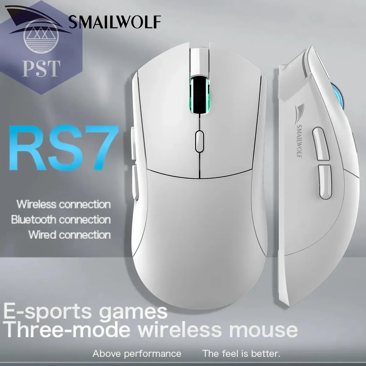 SMAILWOLF RS7 Bluetooth wireless gaming mouse PAW3311 macro driver laptop desktop computer office game 20000dpi