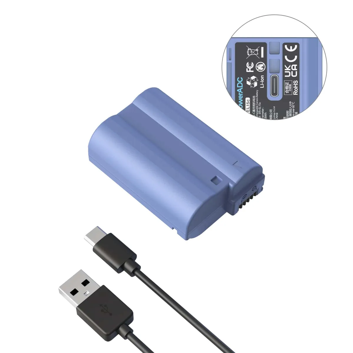 USB-C Akku (EN-EL15c) SmallRig 4332B für Nikon Z8, Z6, Z6 II, Z6 III, Z7, Z7 II, Z5 II, Z5, D750, D850, D780