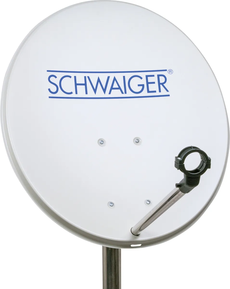 Stahl Satellitenschüssel 60 cm Hellgrau