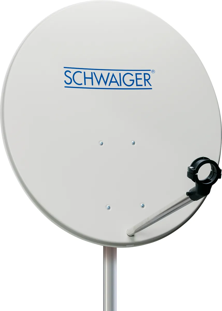 Stahl Satellitenschüssel 70 cm Hellgrau