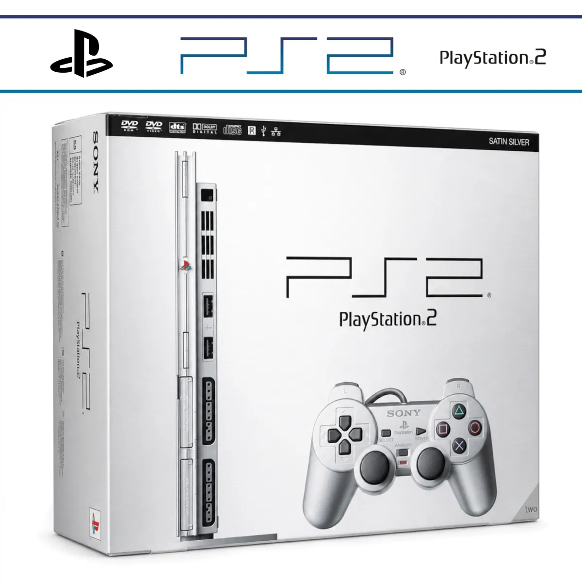 Slim Konsole silber inkl. Controller in OVP