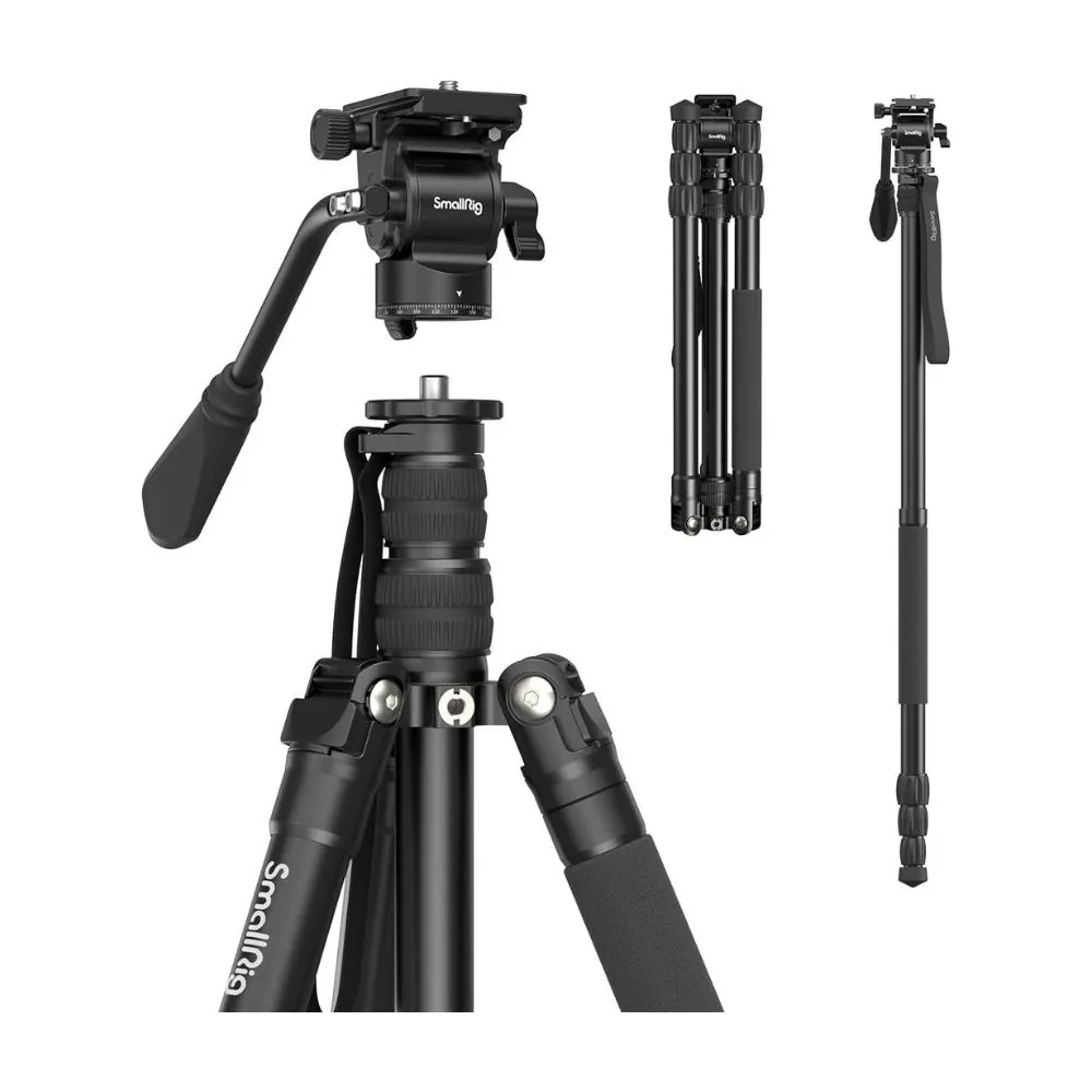 Dreibein- & Einbeinstativ Foto-/Video-Stativ inkl. Fluid- Head CT180 SmallRig 3760B