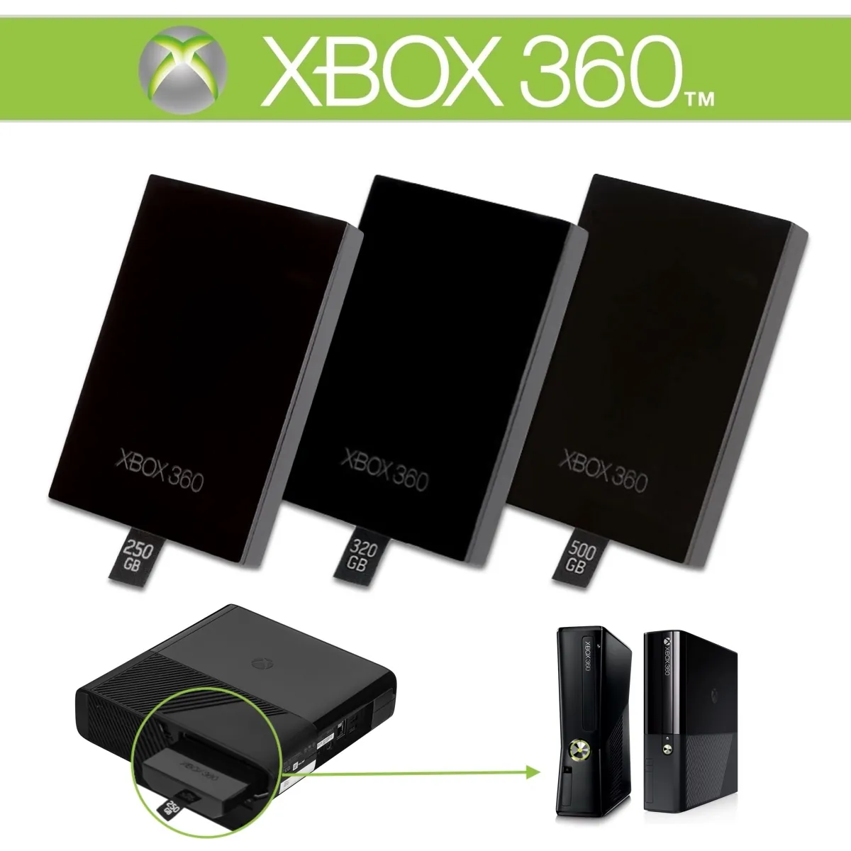 Festplatte Hard Drive HDD für Slim und E Konsole