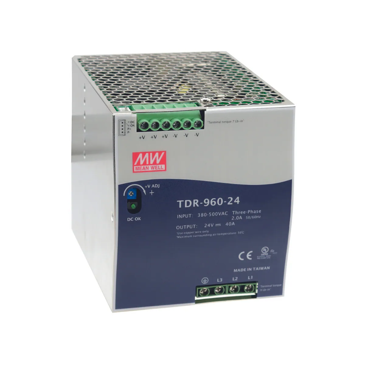 MeanWell TDR-960-24 (960W/24V) Hutschienen-Netzteil