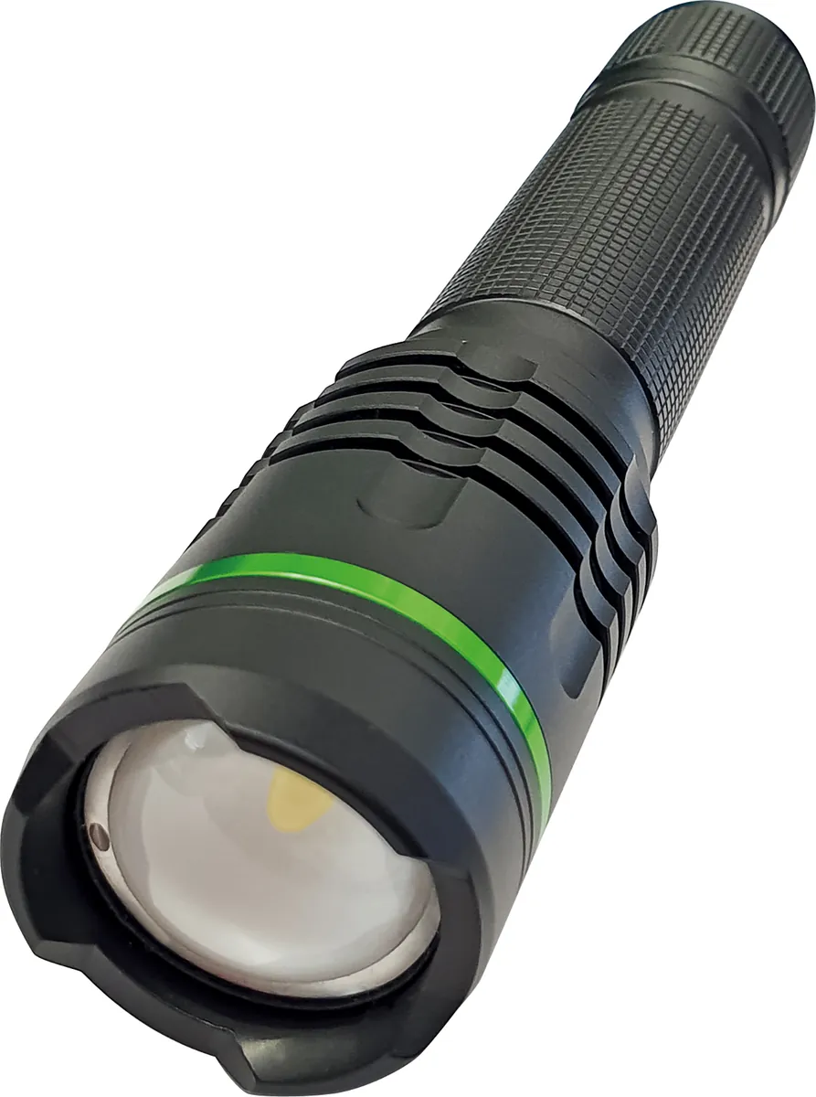 Taschenlampe mit Zoomfunktion und 3 Leuchtmodi