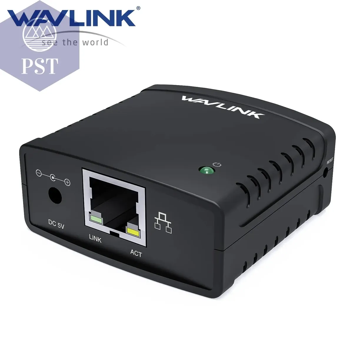 Wavlink USB 2.0 LRP Switch LAN Ethernet Vernetzung Drucker Power Adapter USB HUB 100Mbps netzwerk druck server UNS